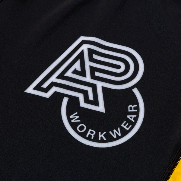 A&PWW KIDS RANK SS RASHGUARD YELLOW/BLACK