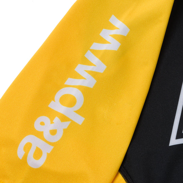 A&PWW KIDS RANK SS RASHGUARD YELLOW/BLACK