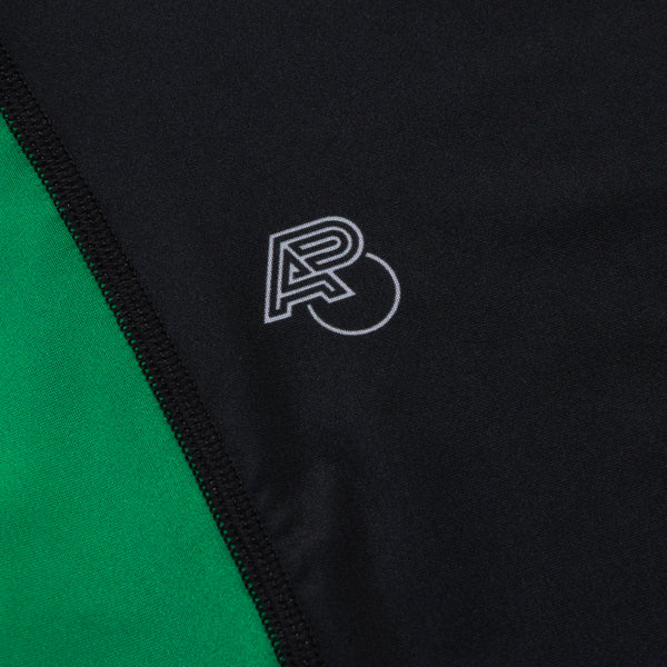 A&PWW KIDS RANK SS RASHGUARD GREEN/BLACK