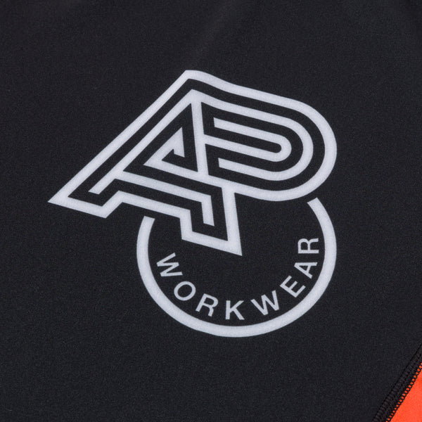 A&PWW KIDS RANK SS RASHGUARD ORANGE/BLACK