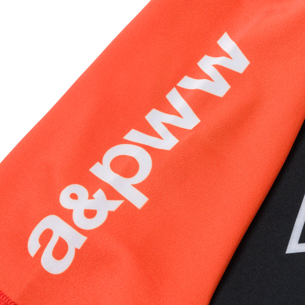 A&PWW KIDS RANK SS RASHGUARD ORANGE/BLACK
