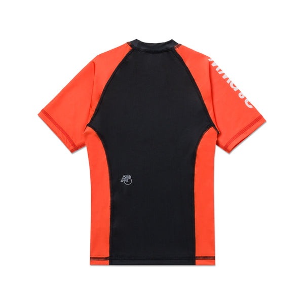 A&PWW KIDS RANK SS RASHGUARD ORANGE/BLACK