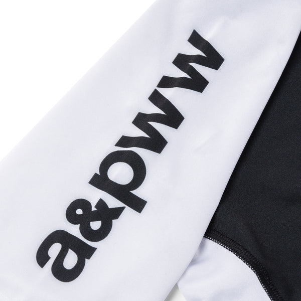 A&PWW KIDS RANK SS RASHGUARD WHITE/BLACK