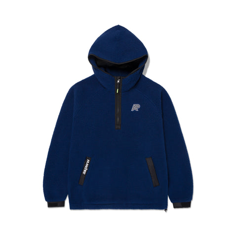 A&P BERBER FLEECE HALF-ZIP MOCK HOODIE (Navy)