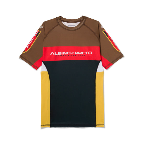 A&P RGB Comp SS Rashguard (Red, gold and brown)