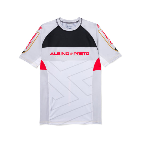 A&P WGBR Comp SS Rashguard　（White Gray Black Red）