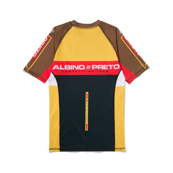 A&P RGB Comp SS Rashguard (Red, gold and brown)